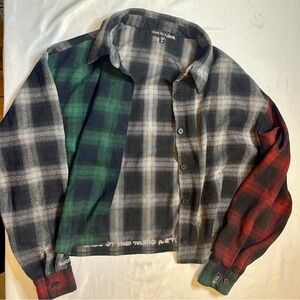 Dolls Kill x Daria Plaid Shirt Jacket L Cynic Sarcasm 90s Grunge Y2K